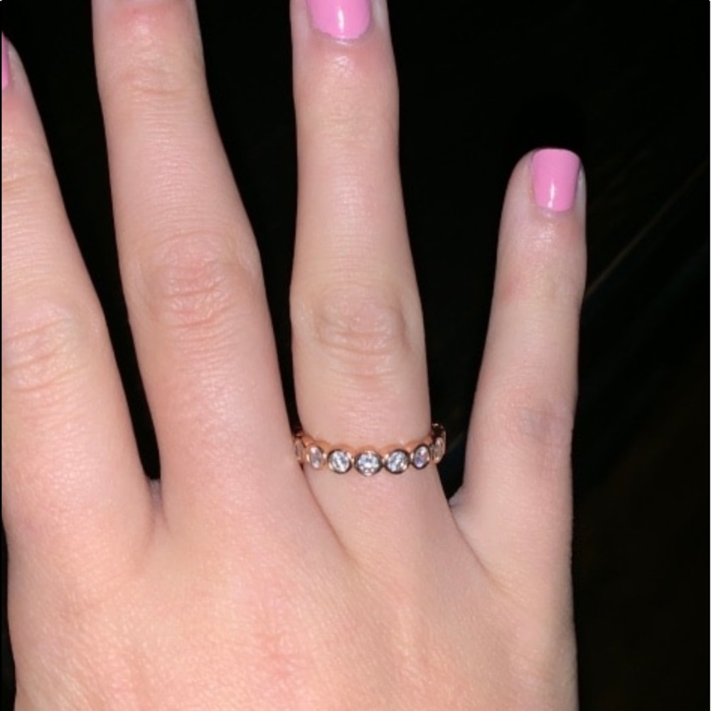 rose gold pandora ring